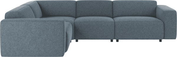 Rowico Willard modulopbygget hjørnesofa i mellemblå Bobby 15 polyester skandinavisk design 70Ã297Ã219 cm
